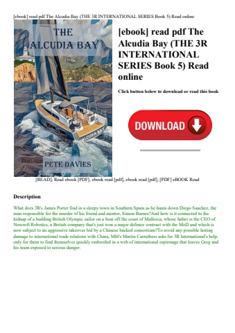 [ebook] read pdf the alcudia bay (the 3r international series book 5) read online