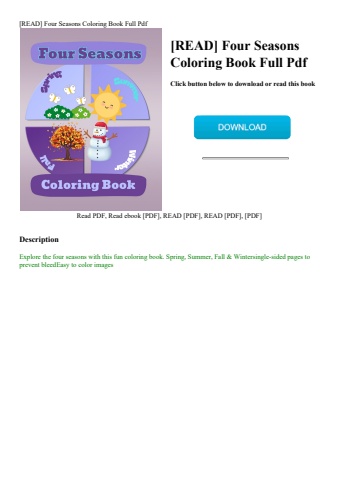 [read] four seasons coloring book full pdf