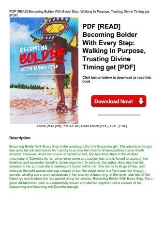 pdf [read] becoming bolder with every step walking in purpose  trusting divine timing get [pdf]