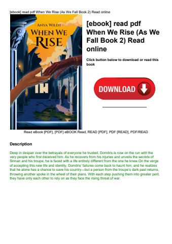[ebook] read pdf when we rise (as we fall book 2) read online
