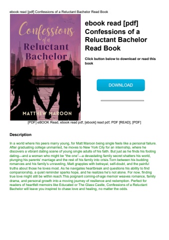 ebook read [pdf] confessions of a reluctant bachelor read book