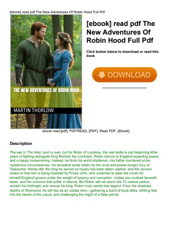 [ebook] read pdf the new adventures of robin hood full pdf