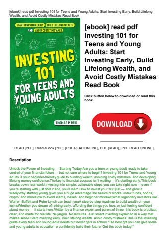 [ebook] read pdf investing 101 for teens and young adults start investing early  build lifelong weal