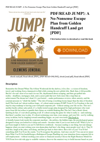 pdfread jump! a no-nonsense escape plan from golden handcuff land get [pdf]