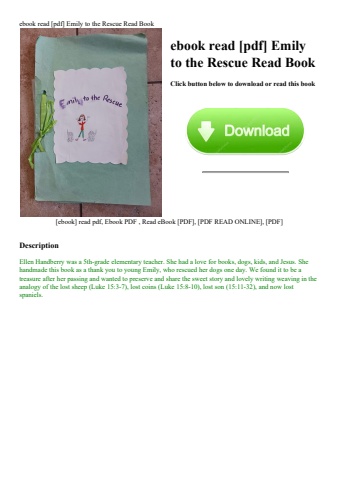 ebook read [pdf] emily to the rescue read book