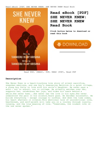 read ebook [pdf] she never knew she never knew read book