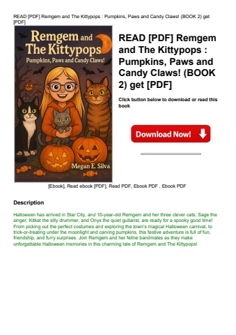 read [pdf] remgem and the kittypops  pumpkins  paws and candy claws! (book 2) get [pdf]