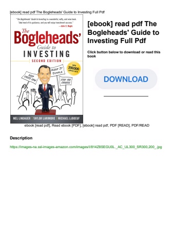 [ebook] read pdf the bogleheads' guide to investing full pdf
