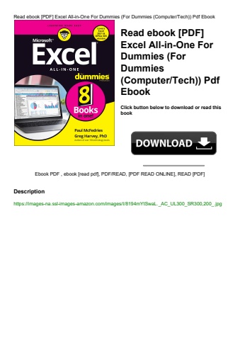 read ebook [pdf] excel all-in-one for dummies (for dummies (computertech)) pdf ebook