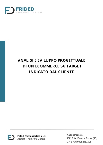 Analisi e sviluppo progettuale ecommerce