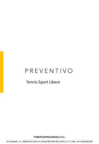 Preventivo Sport Libero