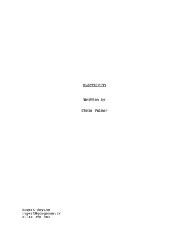 ELECTRICITY SCREENPLAY