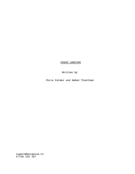 CRASH LANDING SCREENPLAY