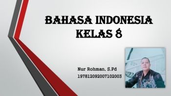 BAHASA INDONESIA KELAS 8