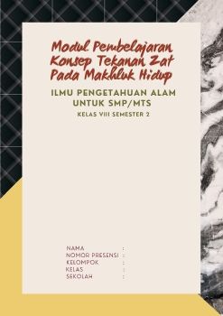 Modul Konsep Tekanan Zat Pada Makhluk Hidup