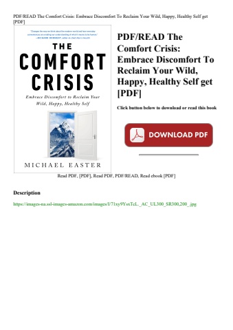 pdfread the comfort crisis embrace discomfort to reclaim your wild  happy  healthy self get [pdf]