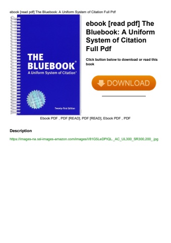 ebook [read pdf] the bluebook a uniform system of citation full pdf