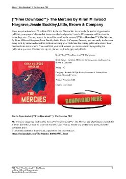 [**Free Download**]- The Mercies by Kiran Millwood Hargrave,Jessie Buckley,Little, Brown & Company