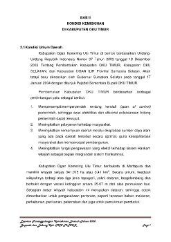 BAB II KONDISI KEMISKINAN