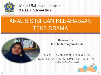 ANALISIS ISI DAN KEBAHASAAN TEKS DRAMA
