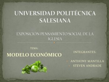 UNIVERSIDAD POLITÉCNICA SALESIANA   CARRERA DE INGENIERÍA ELÉCTRCA   EXPOSICIÓN PENSAMIENTO SOCIAL DE LA  IGLESIA