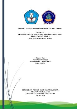 MATERI AJAR PKN_HAM_Ketut Ngurah Sanjaya