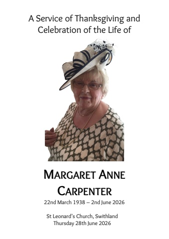 Carpenter Margaret (Crematorium)