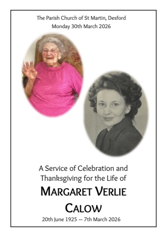 Calow Margaret