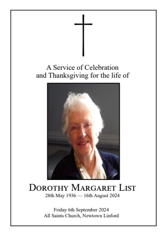 List Margaret option1