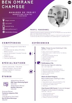 Chargé de projet marketing digital/communication - CV + LeitMotiv #0