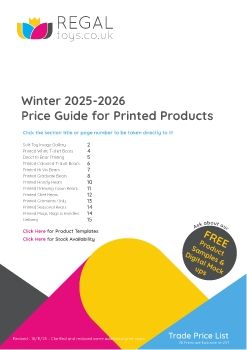 Trade brochure Regal Toys - Winter 2025 - 2026