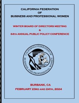 CFBPW - WINTER BOARD of DIRECTORS MEETING and PUBLIC POLICY CONFERENCE - 23-24 February 2024 - BURBANK
