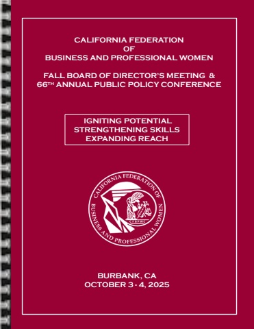 cfbpw - board of directors meeting and 66th public policy conference - burbank 3-4 oct