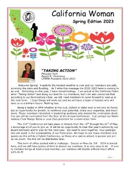 CALIFORNIA WOMAN - SPRING EDITION 2023  with all FORMS