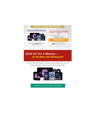 The Savant Activation Code Review - Is It Legit?