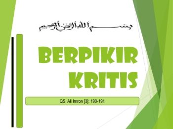 Berpikir Kritis