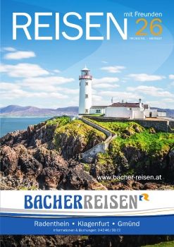 Bacher Reisekatalog Frühling/Sommer 2026