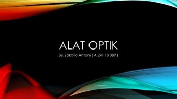 ALAT OPTIK