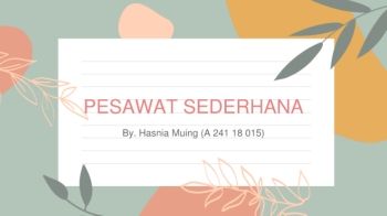 PESAWAT SEDERHANA