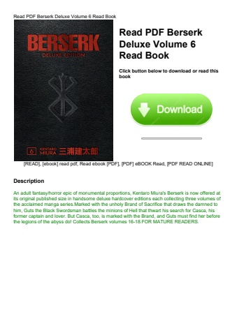 read pdf berserk deluxe volume 6 read book