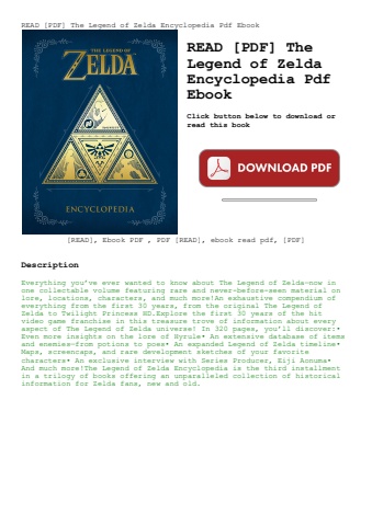 read [pdf] the legend of zelda encyclopedia pdf ebook