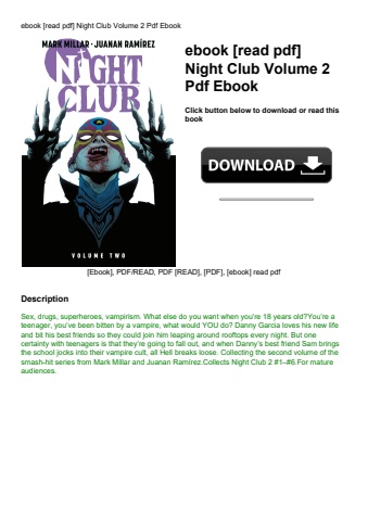 ebook [read pdf] night club volume 2 pdf ebook