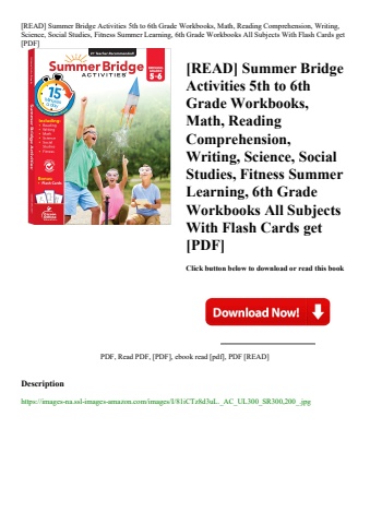 [read] summer bridge activities 5th to 6th grade workbooks  math  reading comprehension  writing  sc