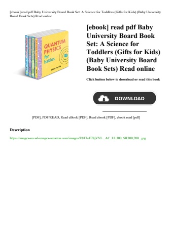 [ebook] read pdf baby university board book set a science for toddlers (gifts for kids) (baby univer