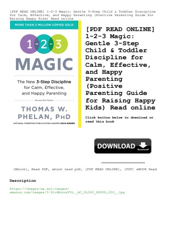 [pdf read online] 1-2-3 magic gentle 3-step child & toddler discipline for calm  effective  and happ