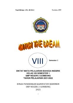 Diktat Bahasa Inggris Kelas VIII Chapter 1