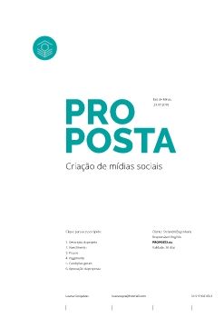 Orçamento Proposta Social Media