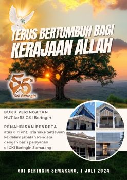 Buku Peringatan HUT 55 GKI Beringin & Penahbisan Pendeta