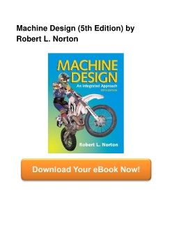 Machine Design (5th Edition) by Robert L. Norton