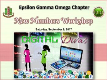 New Member Workshop (9Sep17)